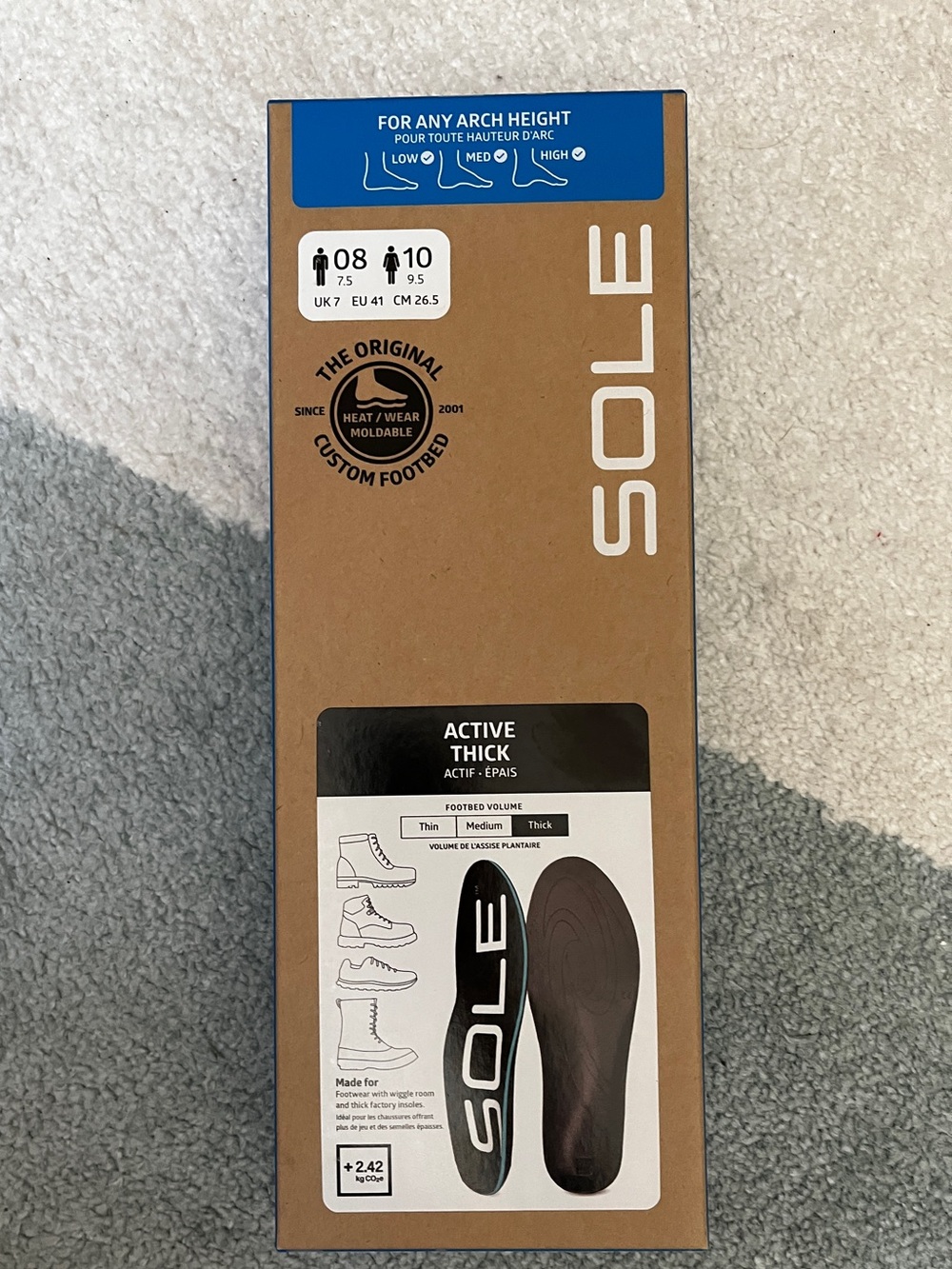SOLE Active Thick Replacement Insoles